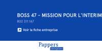 Logo BOSS 47 - MISSION POUR L'INTERIM