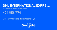 Logo DHL INTERNATIONAL EXPRESS (FRANCE)
