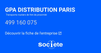 Logo GPA DISTRIBUTION PARIS