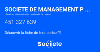 Logo SOCIETE DE MANAGEMENT PROPRETE ET SERVIC